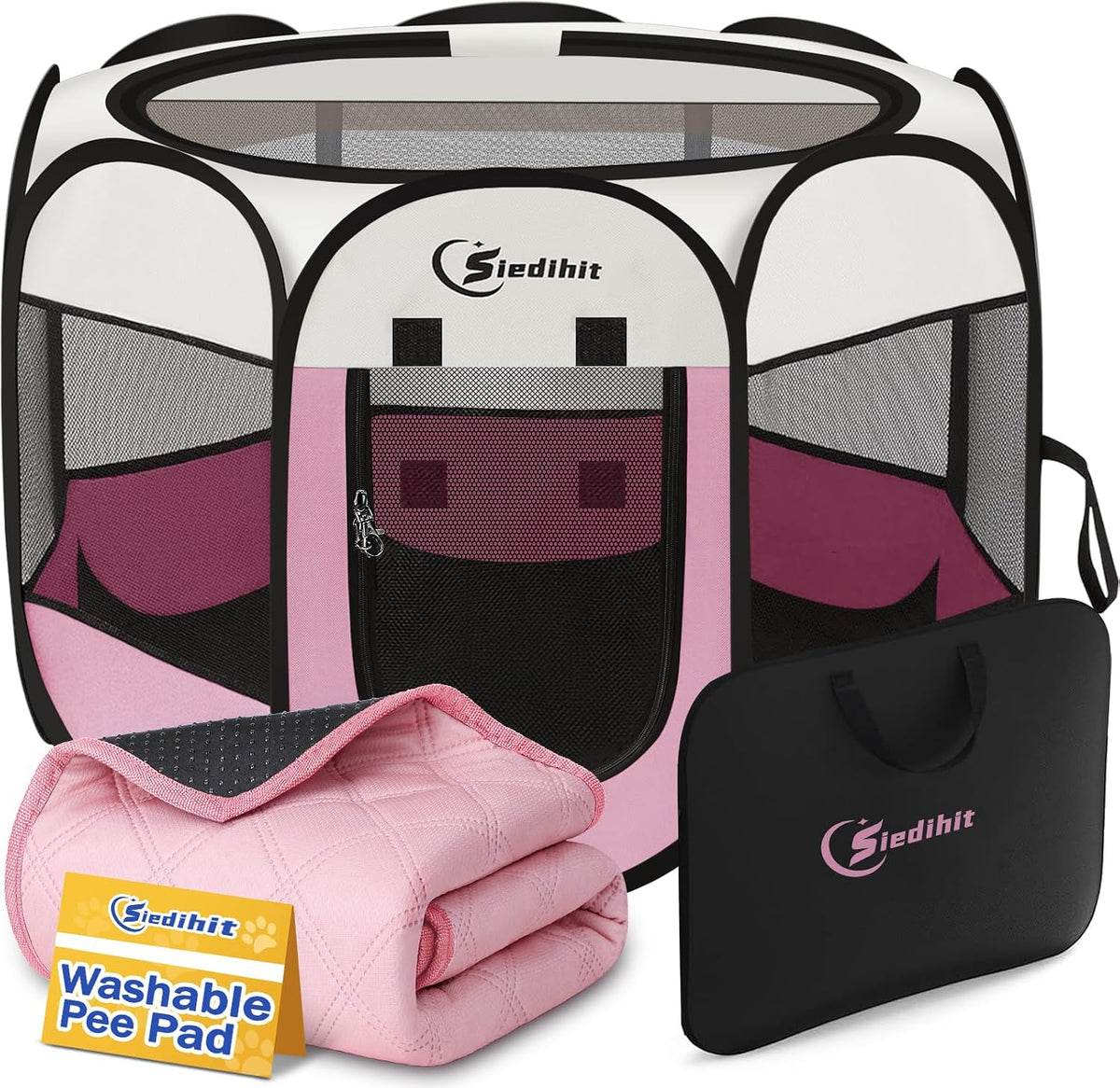 Siedihit portable pet playpen tent for dogs