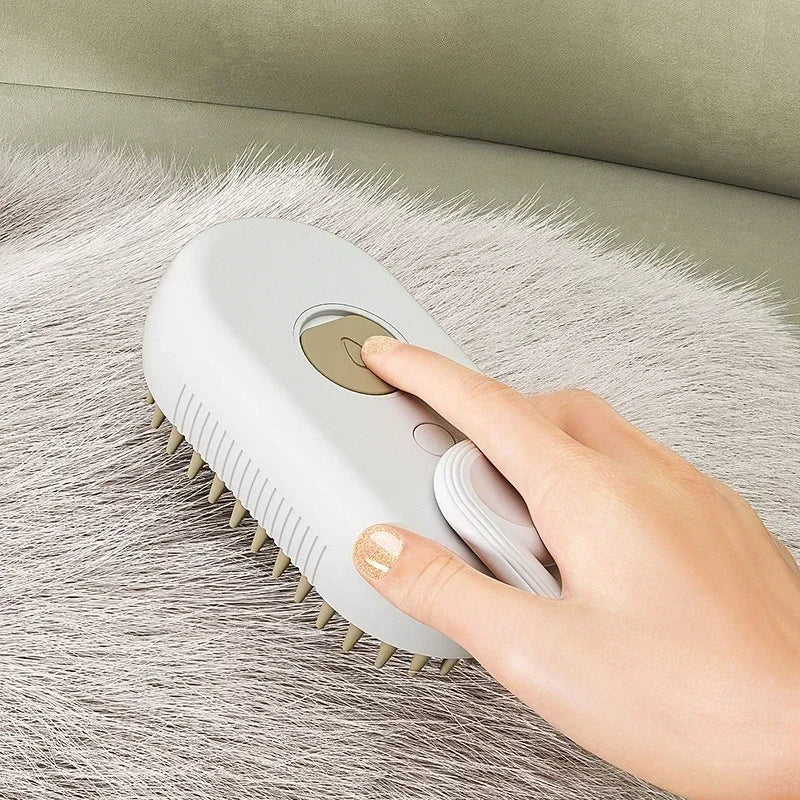 PawMist brushing a cat