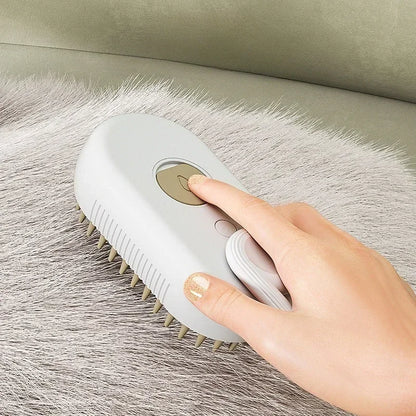 PawMist brushing a cat