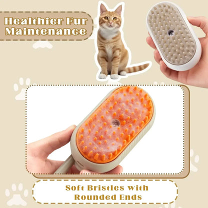 PawMist brush in use on a pet